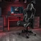 Flash Furniture Gray LeatherSoft Gaming Chair with Reclining Back CH-187230-1-GY-GG - alternate 1